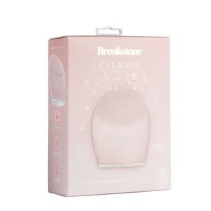 BROOKSTONE CORDLESS ULTRASONIC SILICONE FACIAL EXFOLIATING CLEANSING BRUSH NEW!